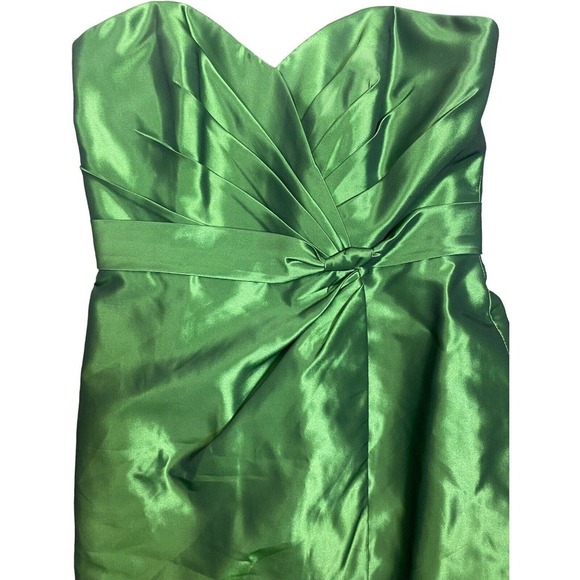 Alfred Angelo Green Strapless Formal Cocktail Holiday Prom Short Dress Size 2 - Picture 9 of 14